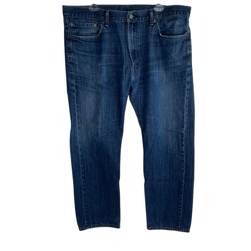 Levi's 505 Mens Regular Fit Straight Leg Denim Jeans Mid Wash Blue Size 40x32